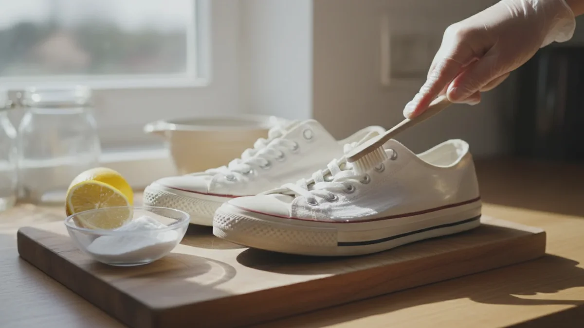 Sådan renses hvide sneakers bedre end i vaskemaskinen: nemt køkkentrick