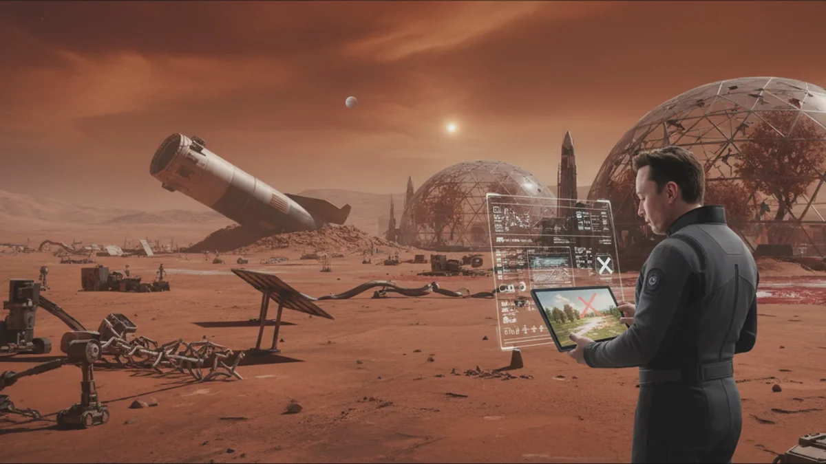 Hvorfor Elon Musks plan for at bosætte Mars rammer en fysisk virkelighed