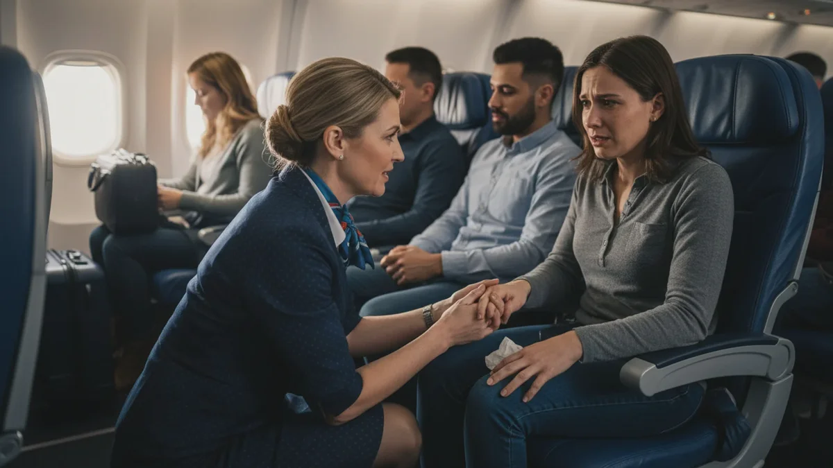 Erfaren stewardesse afslører et simpelt trick til at tøjle din flyskræk