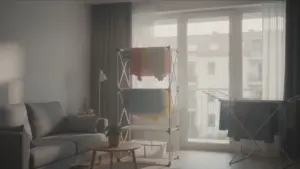 Dette tørrestativ fra Action til få kroner sparer kvadratmeter
