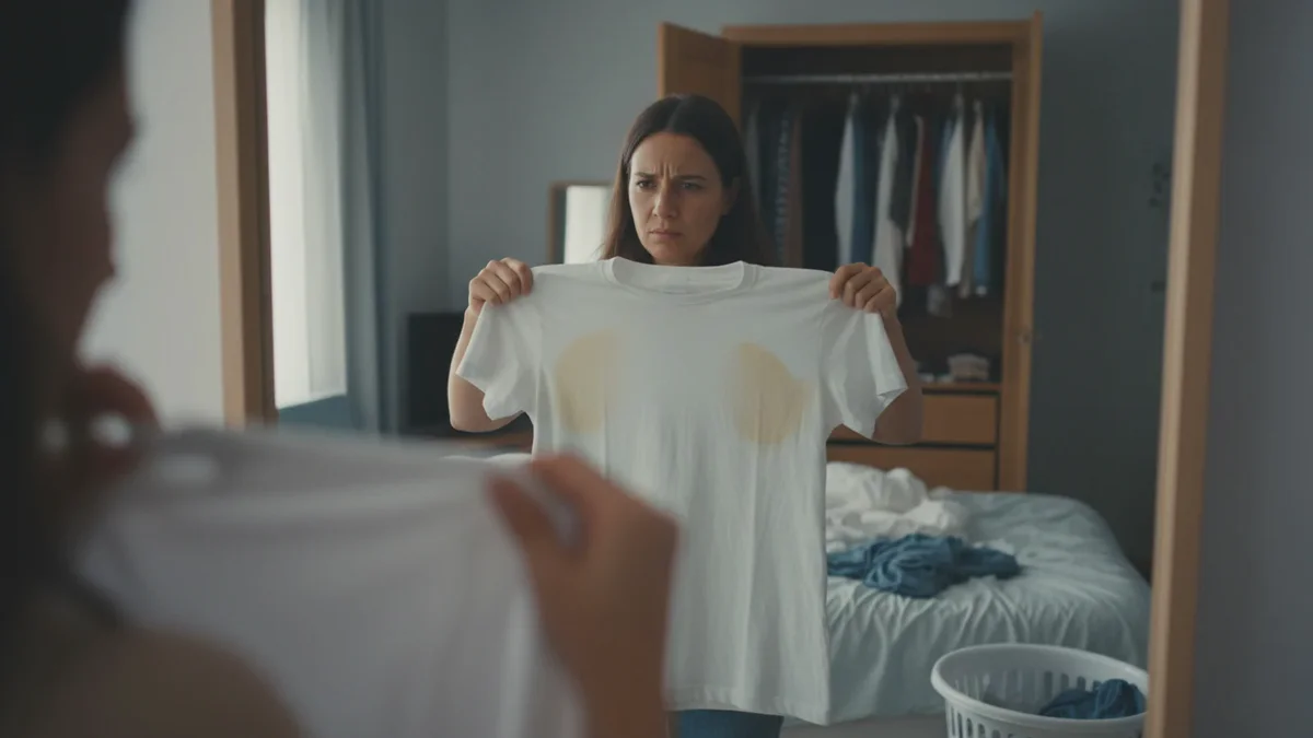 Sådan fjerner du gule pletter under armene på din yndlings-t-shirt