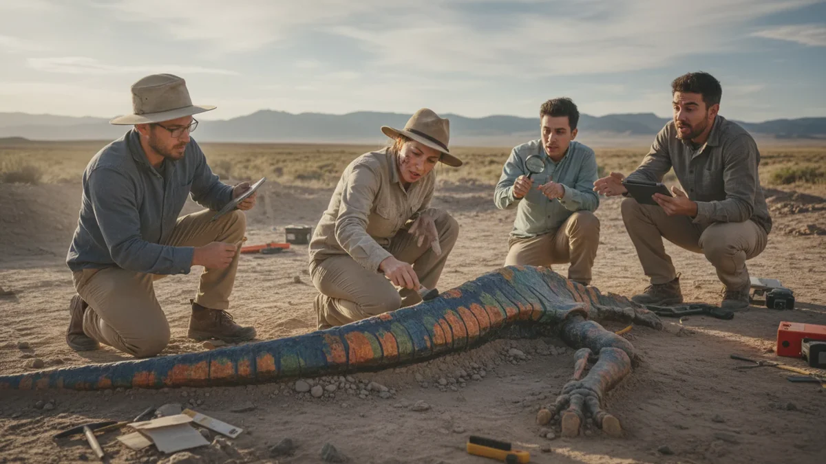 Nyt fund i Montana: Ung diplodocus havde huden fuld af farver