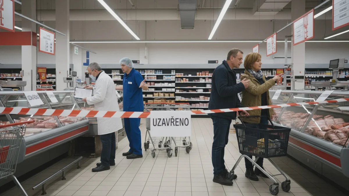 Gnaverkaos i kødafdelingen i populært supermarked. Butikken betjener nu igen