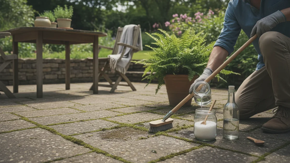 Smart trick mod mos på terrassen: to ingredienser fra køkkenskabet
