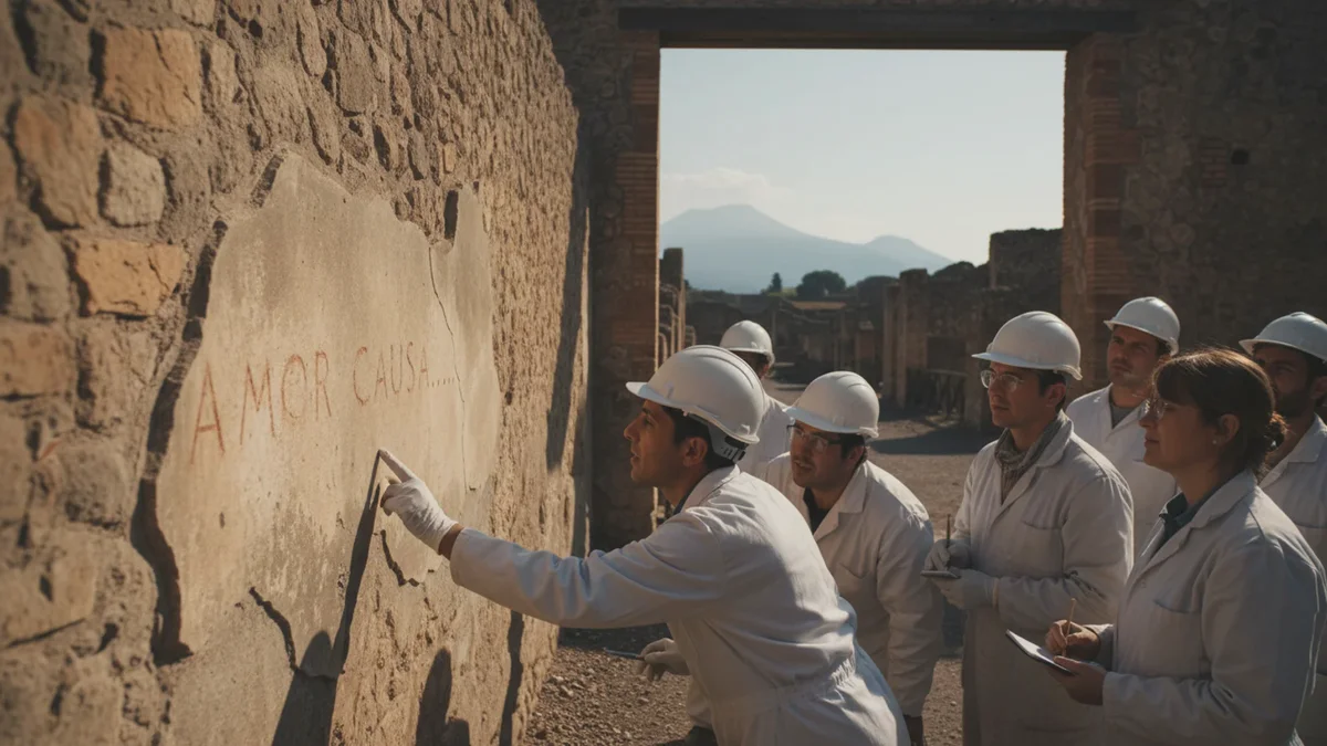 Ny indskrift fra Pompeji afslører en kærlighedserklæring fra for næsten to tusind år siden