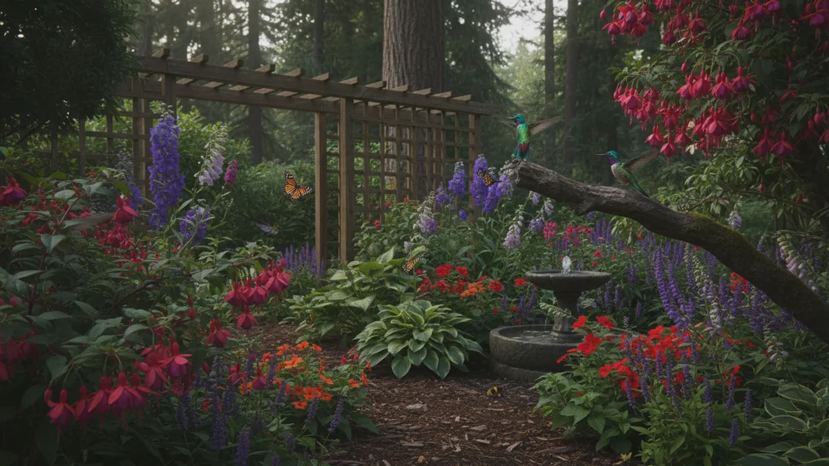 Har du et mørkt hjørne i haven? 5 planter skaber et paradis for kolibrier