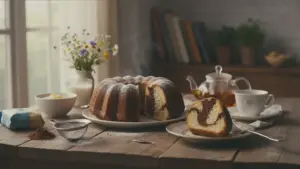 Nem vegansk marmorkage uden æg og smør: saftig og utrolig luftig