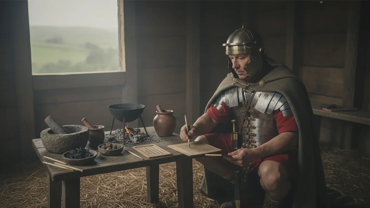 Hvordan romerske soldater ved imperiets grænse selv lavede blæk