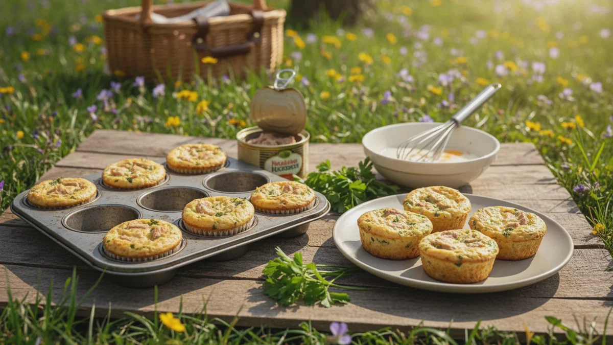 Har du en muffinform? Bag disse salte mini-flans med tun på 15 minutter