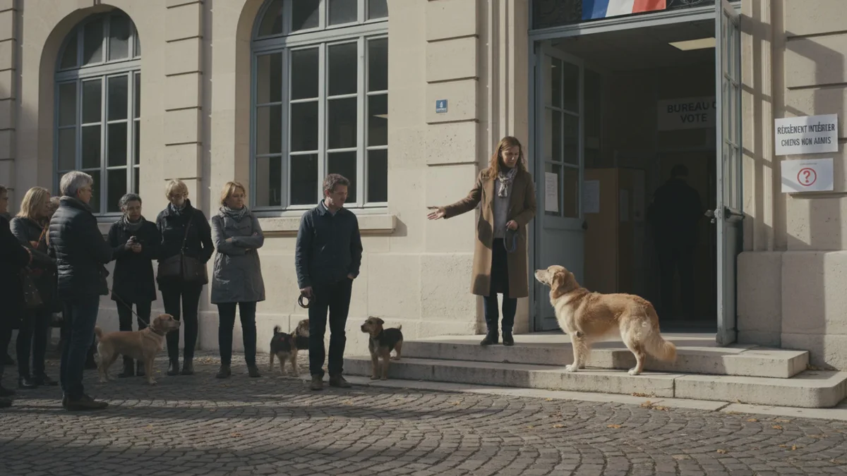 Må en hund i Frankrig komme med sin ejer ind på valgstedet?