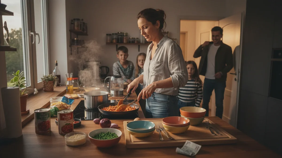 Sådan tilberedes en hurtig middag til fire personer for under 500 korun