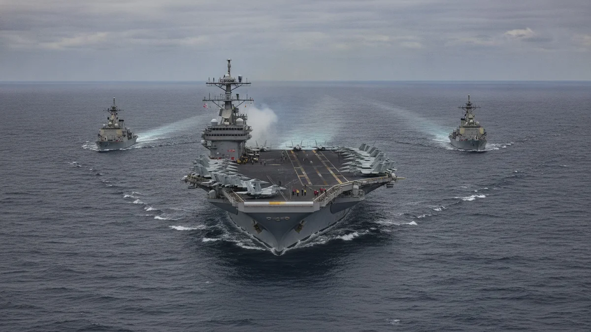 Amerikansk flåde sender USS Gerald R. Ford mod Europa: Spændinger med Iran kan presse kursen mod Mellemøsten