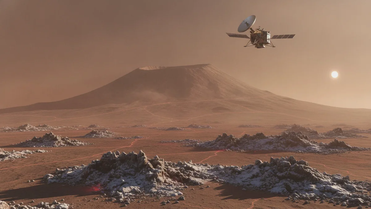 En skjult supervulkan får Mars til at snurre stadig hurtigere