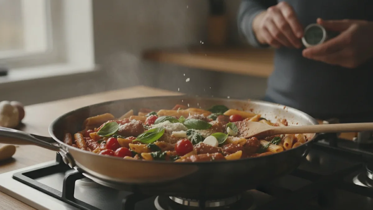 Ny trend: Kog pasta direkte i saucen og halver tilberedningstiden