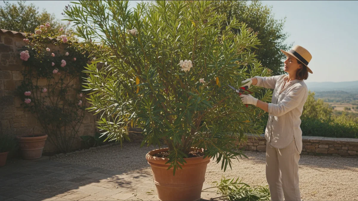 Beskær nerien i foråret og få et hav af sommerblomster