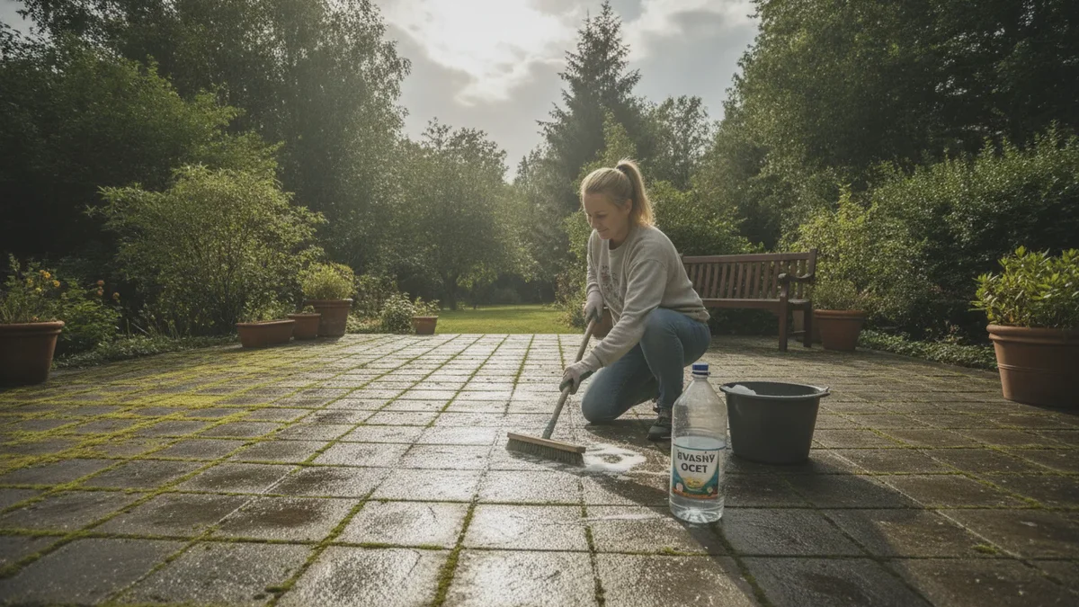 Sådan rengør du en grøn terrasse på kun en time med én almindelig køkkeningrediens