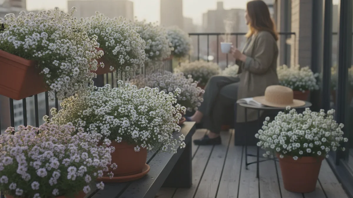 En nem blomst, der spreder en naturlig sommerduft på hele altanen