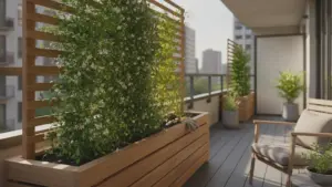 Lidl overbeviser med træplantekasse med espalier: Privatliv til mindre haver