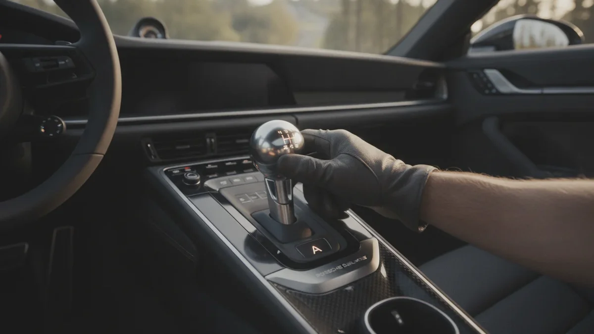 Porsche præsenterer en genial gearstang: fungerer som automatgear og ægte manuel