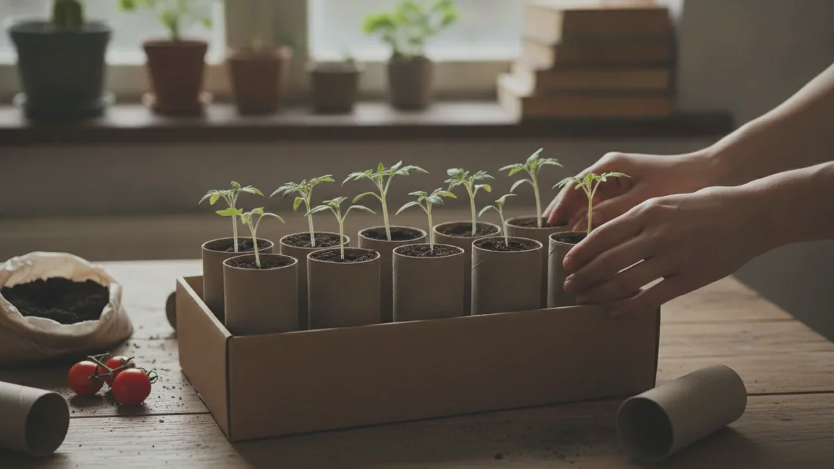 Overraskende trick med toiletruller: Sådan dyrker du tomatplanter gratis