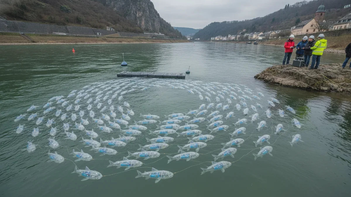 Flydende “energyfish” i Rhinen skal dække udfald fra sol- og vindenergi