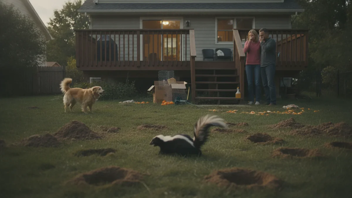 Skunk i haven? Sådan fjerner du dem uden en stinkende krig