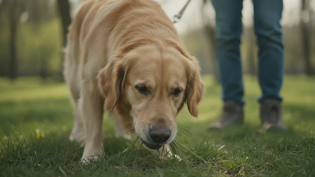 Hvorfor spiser hunden græs, og i hvilke situationer skal I straks til dyrlægen