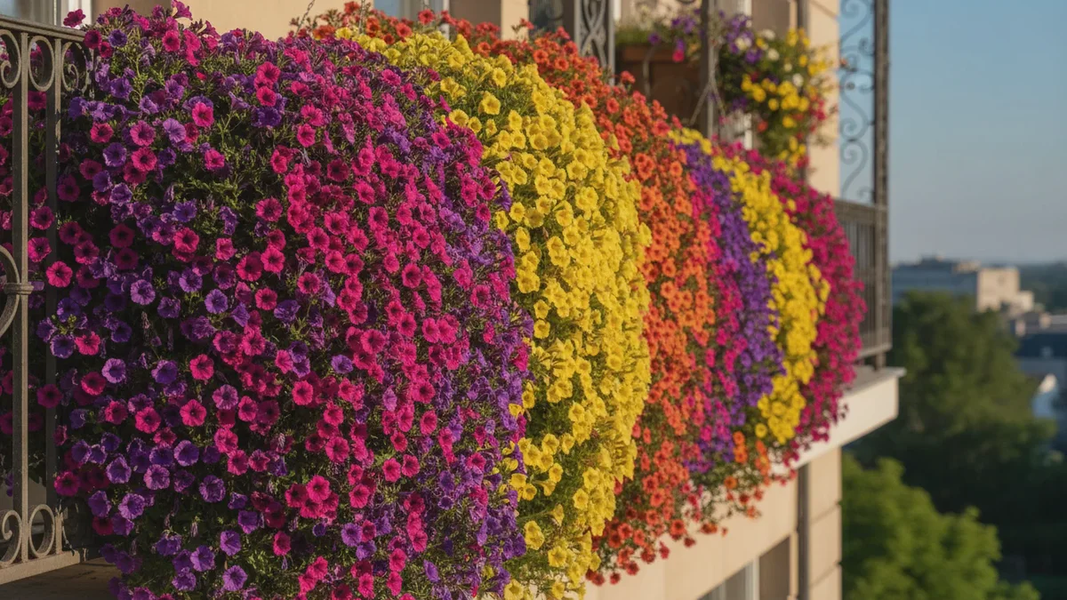 Dette smukke blomstervandfald lyser din altan op i månedsvis
