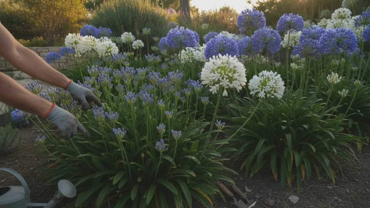 Får din Agapanthus kun blade? Med disse 3 trin får du et hav af blomster