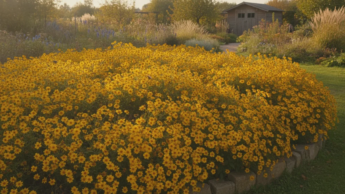Oversét staude giver gule blomster i månedsvis helt frem til frosten